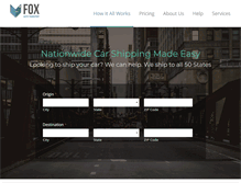 Tablet Screenshot of foxautotransport.com